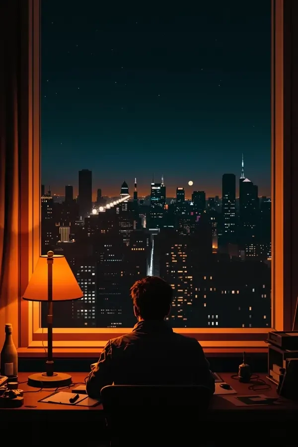 城市夜未央 高清封面海报